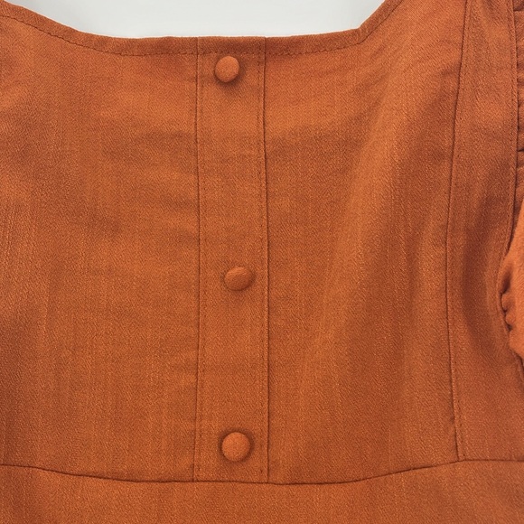 NO TAG Women’s Terracotta S/M Loose Fitting Midi Jumpsuit EUC - Picture 11 of 14